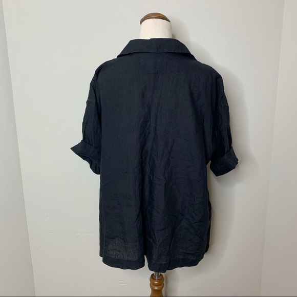 Country Road Tops Country Road Black Linen Top Poshmark